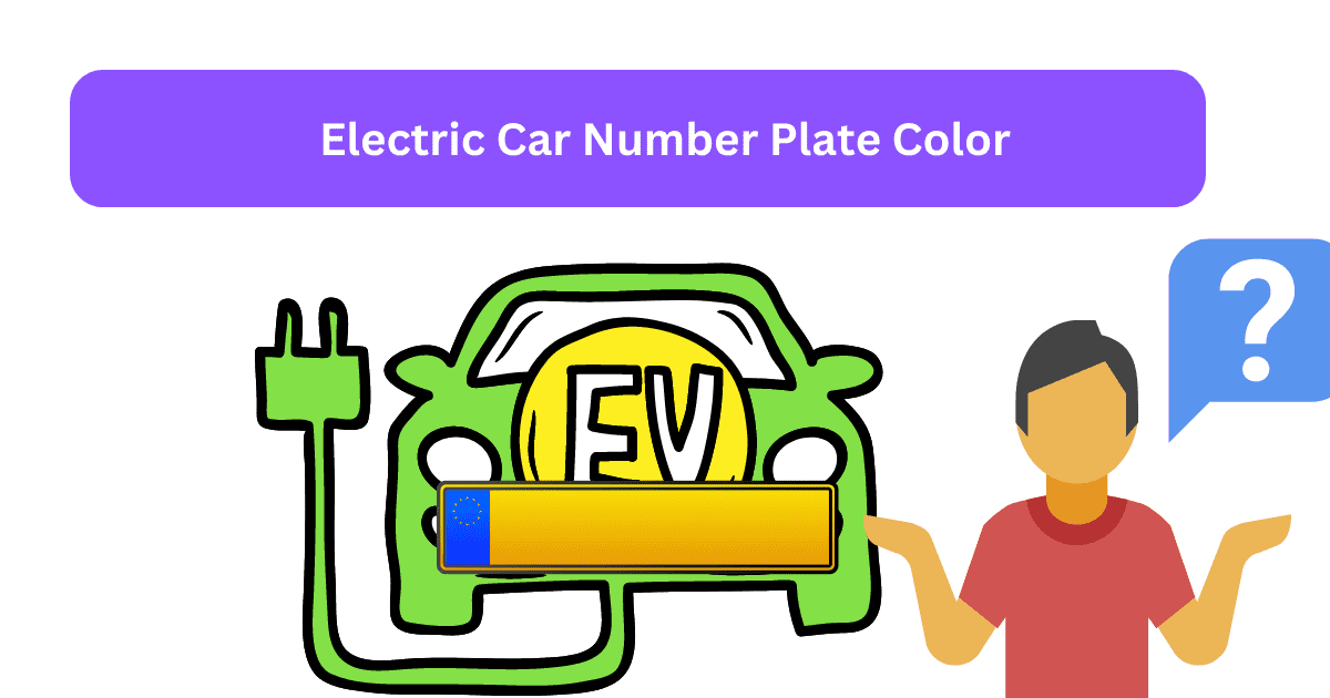 Electric Car Number Plate Color